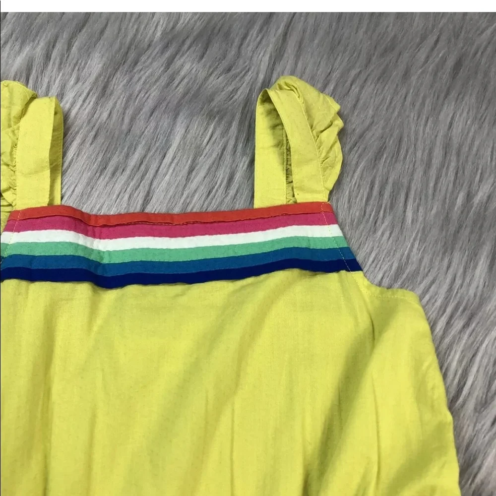 Mini Boden Girls 6-7y Flutter Sleeve Romper